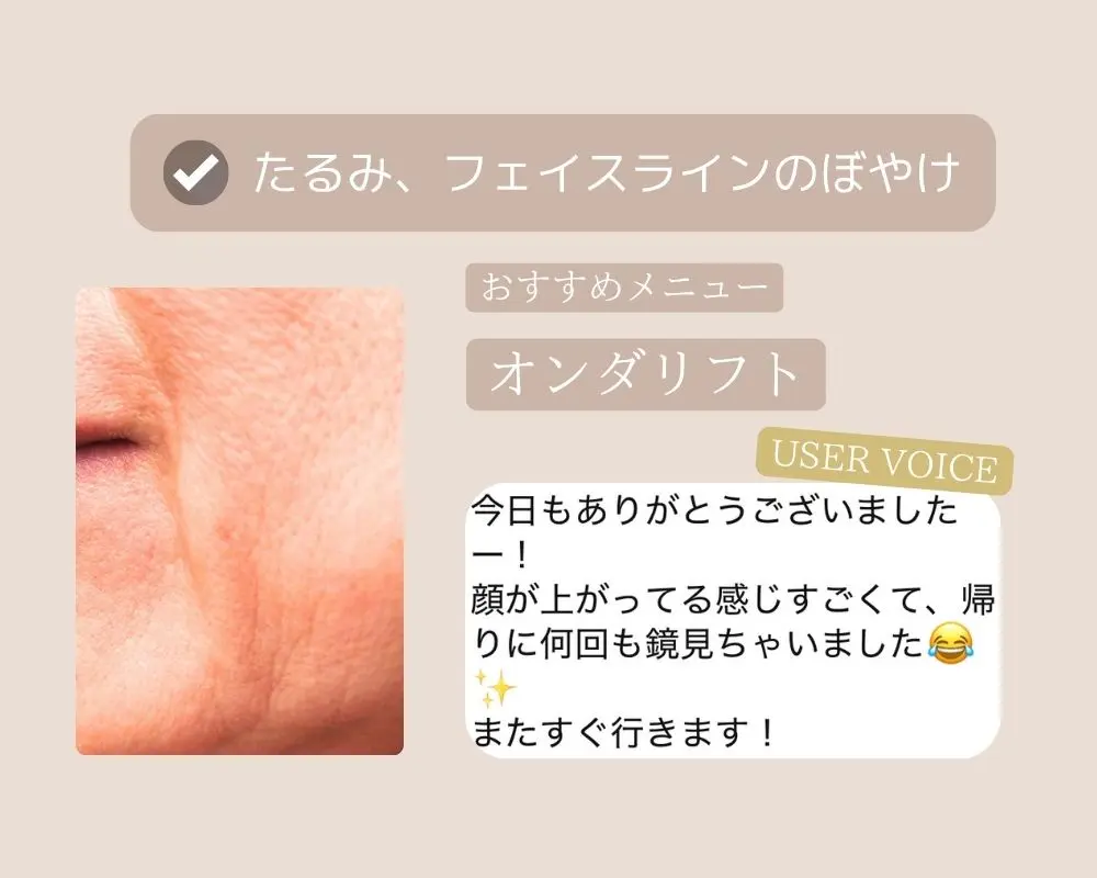 つくば市-たるみにお悩みの方