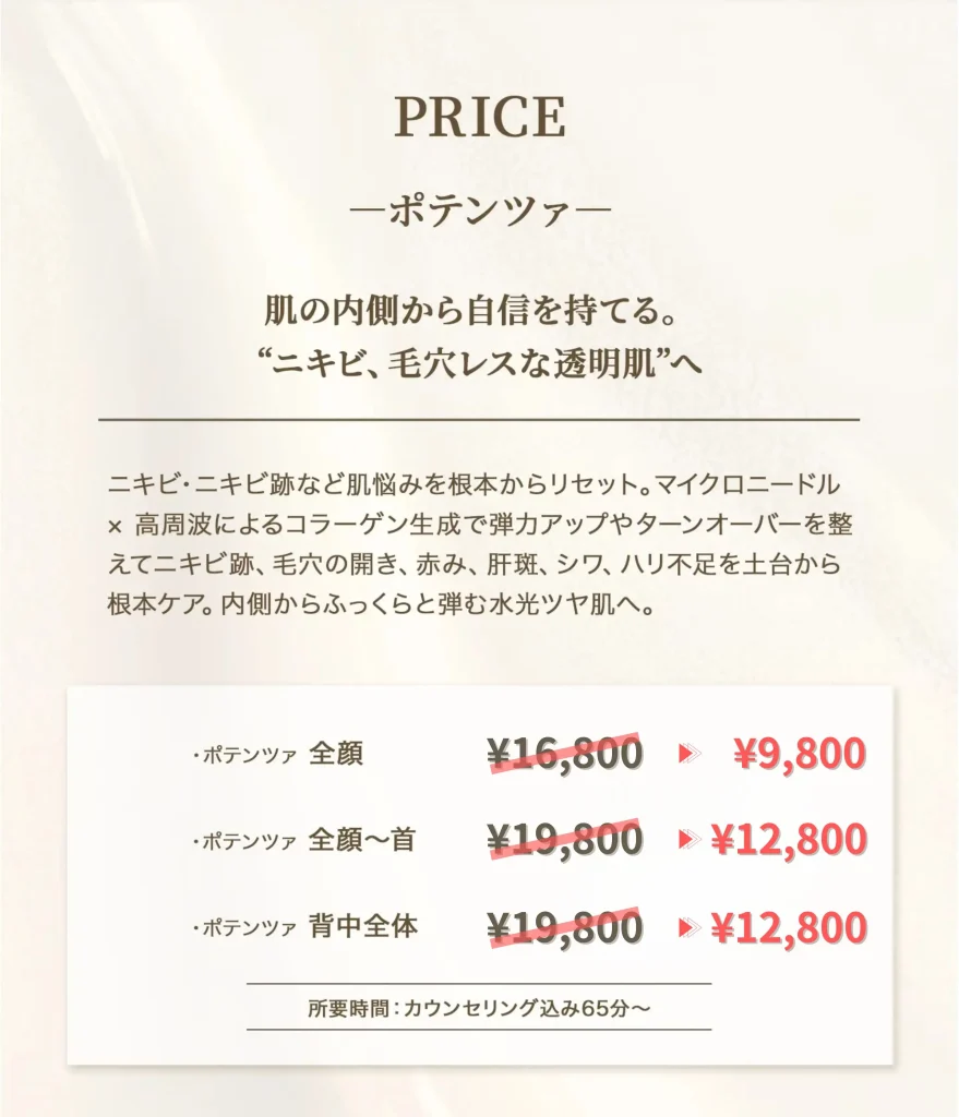 ポテンツァ-キャンペーン-ニキビ-