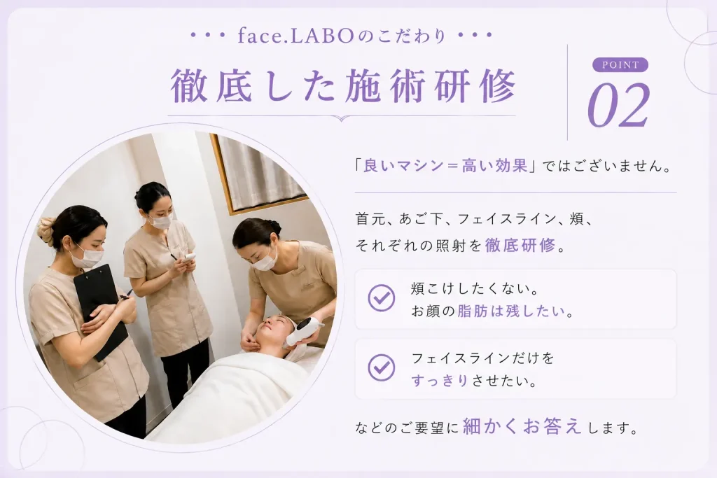 オンダリフト-徹底研修-たるみ-リフトアップ